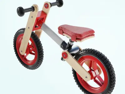 My First Go Balance Children Bike Red 3D model
