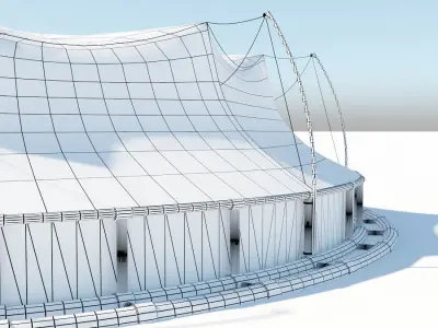 Fish farm net  3D model