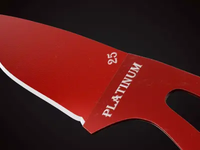 Knife 1 E Low-poly 3D model