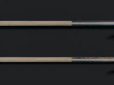 Medieval Poleaxe Low-poly 3D model