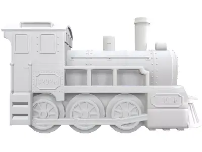 locomotive toy key 3D print model