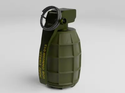 Grenade DM 51 Low-poly 3D model