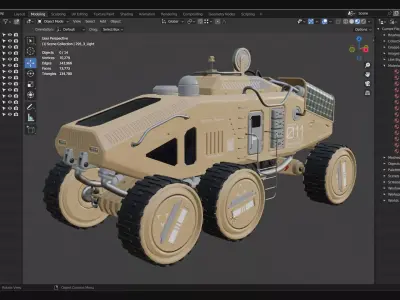 Mars Rover Concept-2-All Colors 3D Model Pack purchase