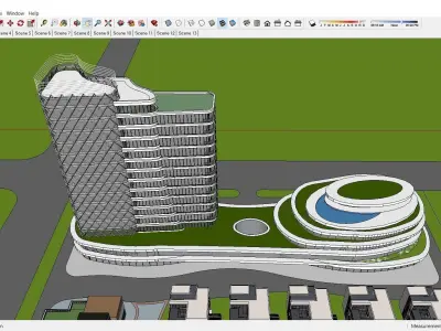 Sketchup Residential Complex 154 3D model
