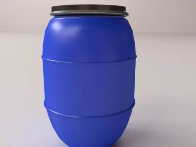 HPDE Drum Container 3D model