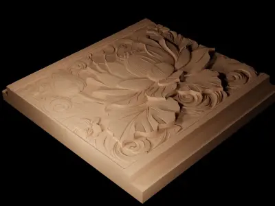 Lotus CNC 3d Print High Relief Sand Casting 3D print model buy