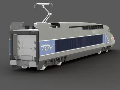 TGV Locomotive 3D model