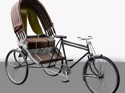 Cycle Riksha 3D model