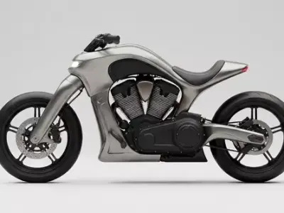 Futuristic motor bike Free 3D model