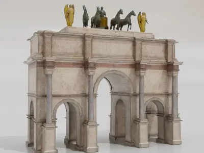 Arc de Triomphe du Carrousel 3D model
