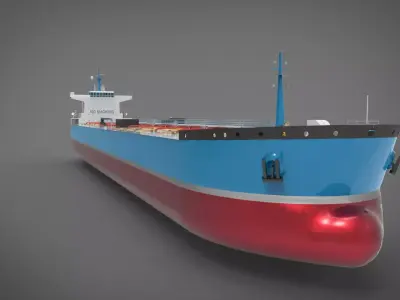 Shipping tanker 3D model