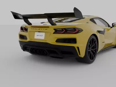 Chevrolet Corvette ZR1 C8 2025 High Detail Game Ready Cinematic Low-poly 3D model