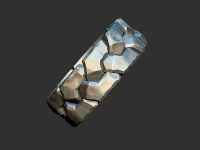 Rustic Braided Chain Ring 3D print model