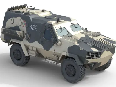 10 Military Vehicles Collection v12 Low-poly 3D model