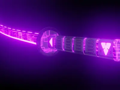 Sci-fi sword for a super villain 2K textures Low-poly 3D model buy