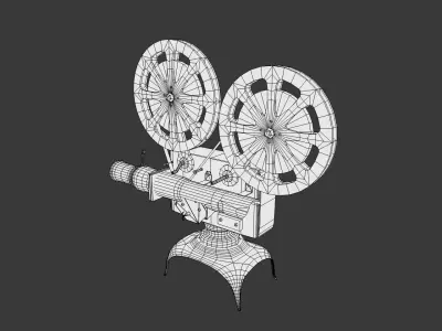 Vintage Movie Projector 3D model