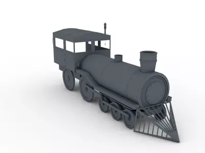 Steam Train 3D model get