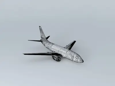 airBaltic Boeing 737 500 Free 3D model