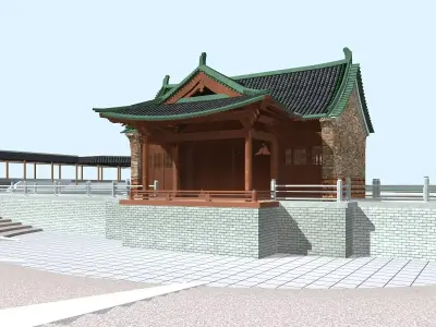 Chinese Style Architecture 3D model 46