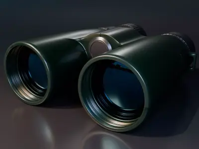 Military Binocular Low-poly 3D model