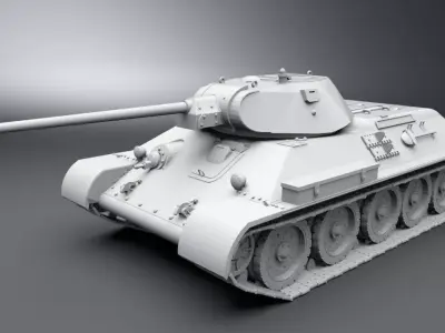 T34 Exterminator scale model 3D print model