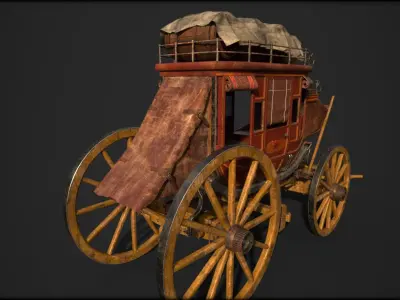 FARGO WAGON CART 3D model