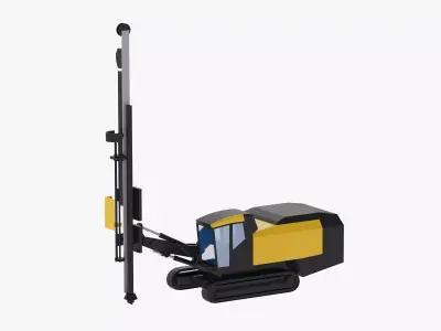 Drill Rig Smart Roc CL Simplified Low-poly 3D model