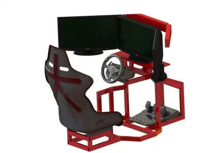 Car Racing Simulator Free 3D model