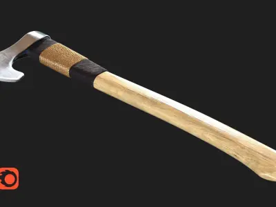 Axe One Handed  Free low-poly 3D model