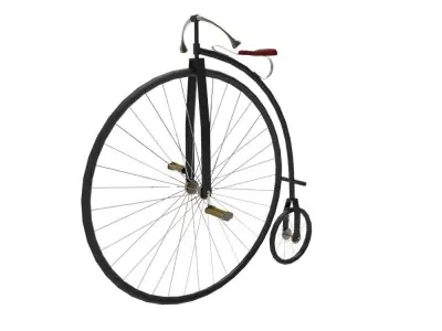 Penny Farthing Low-poly 3D model
