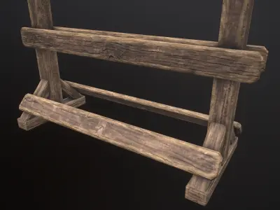 Weapon Rack  Low-poly 3D model