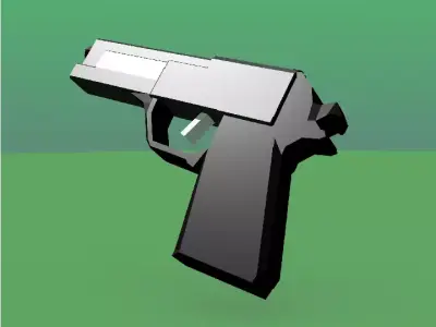 M8 pistol Free low-poly 3D model