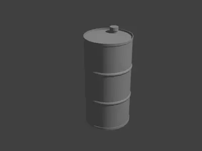 oil tank Free low-poly 3D model order