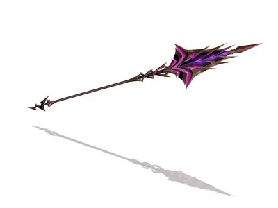Lightning Spear Low-poly 3D model