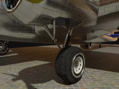 buoing B 17 Low-poly 3D model