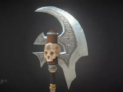 The Viking Axe of Destruction  Low-poly 3D model