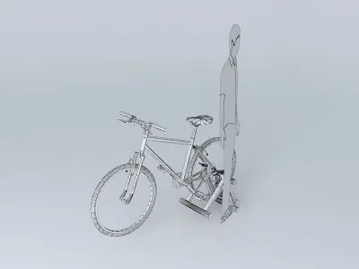 Bicycle pedal power electric generator Free 3D model