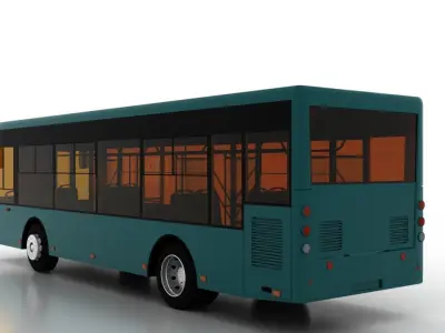 Bus Bogdan A60110 Low-poly 3D model