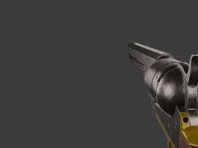Colt 1851 Navy Free low-poly 3D model purchase