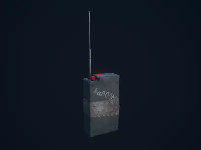 Detonator radio Low-poly 3D model