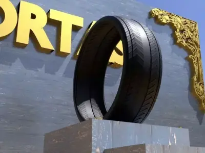 ORTAS TIRE NO 20 GAME READY Low-poly 3D model