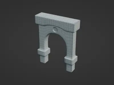 Historic Arch Low-poly 3D model