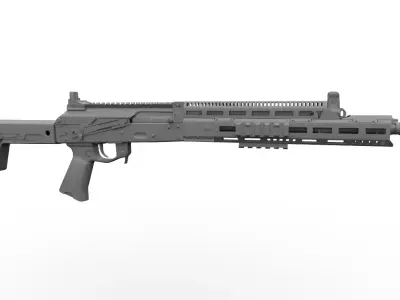 N-4 Tactical Handguard  Low-poly 3D model