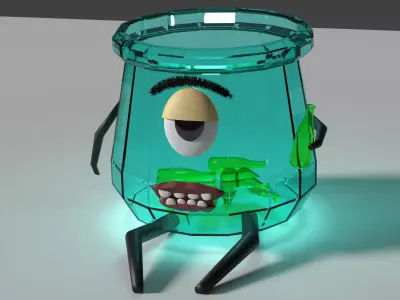 alcoholic botlle 3D model