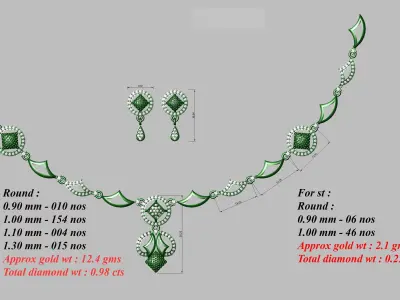 necklace  50  bulk  3dm files ready to print  part 05 3D print model