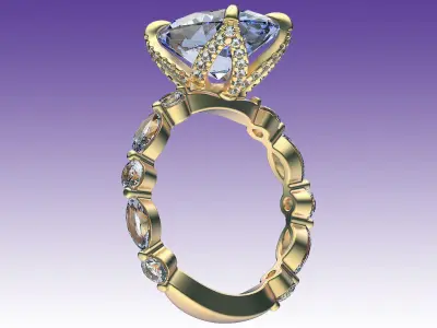 Ring Engagement Tulip 3D print model