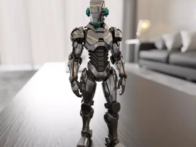 humanoid robot 3D print model