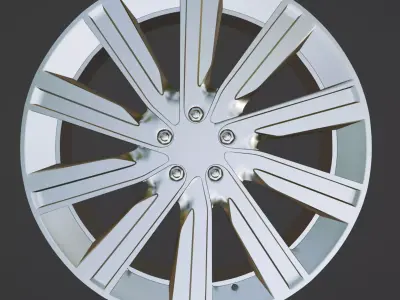 Range Rover 22in Wheel Replica Low-poly 3D model