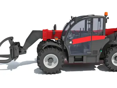 Telehandler Forklift 3D 3D model