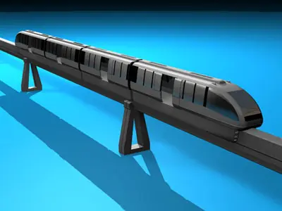 Monorail train 3D model buy